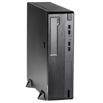 Akyga AK-502-02BK SFF PC skriňa, Micro-ATX / Mini-ITX, 2x USB 3.0, bez napájacieho zdroja, čierna
