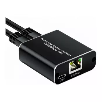 ALLNET ALL-NS1003 3-Port Gigabit Ethernet Unmanaged Network Switch, bez ventilátora, kovové puzdro