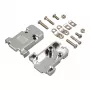 EFB E-DH09 metalizovaný D-Sub kryt pre DB9, sivý