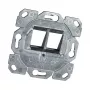 EFB Elektronik ET-25111K nadomietkový rám 1-Port pre Keystone moduly čistobiela RAL 9010