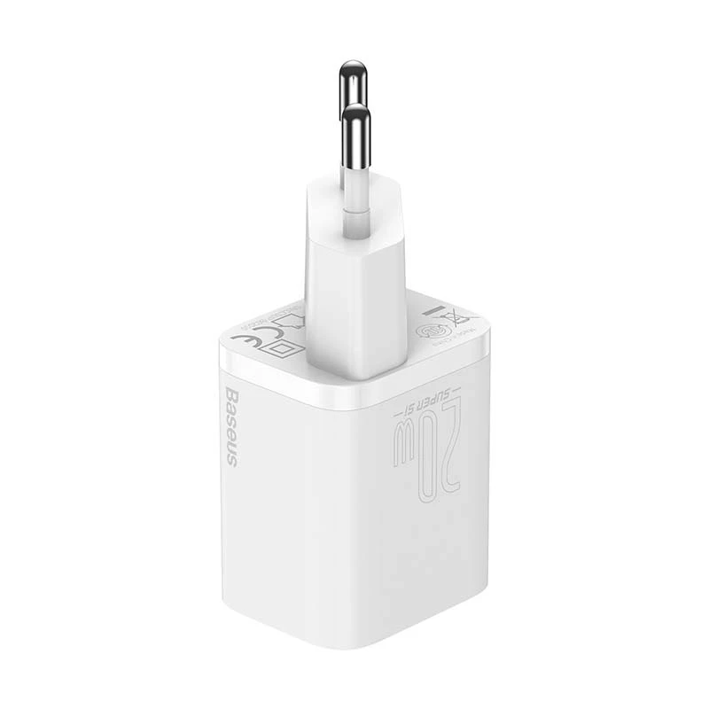 Baseus Super Si Quick Charger 20W USB-C s káblom (biela)