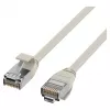EFB Elektronik RJ45 patch kábel Cat.6A U/FTP TPE 4mm Ultraflex sivý 2m