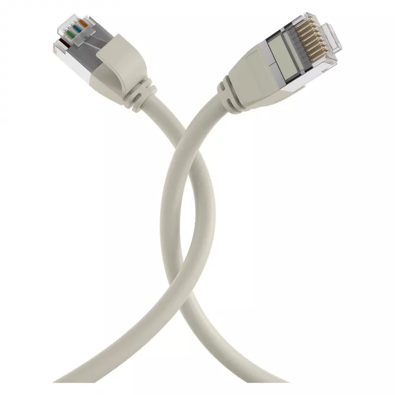EFB Elektronik RJ45 patch kábel Cat.6A U/FTP TPE 4mm Ultraflex sivý 2m