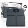 Adler AD 8194s digitálna osobná váha, biela, pruhovaný vzor, nosnosť 180 kg