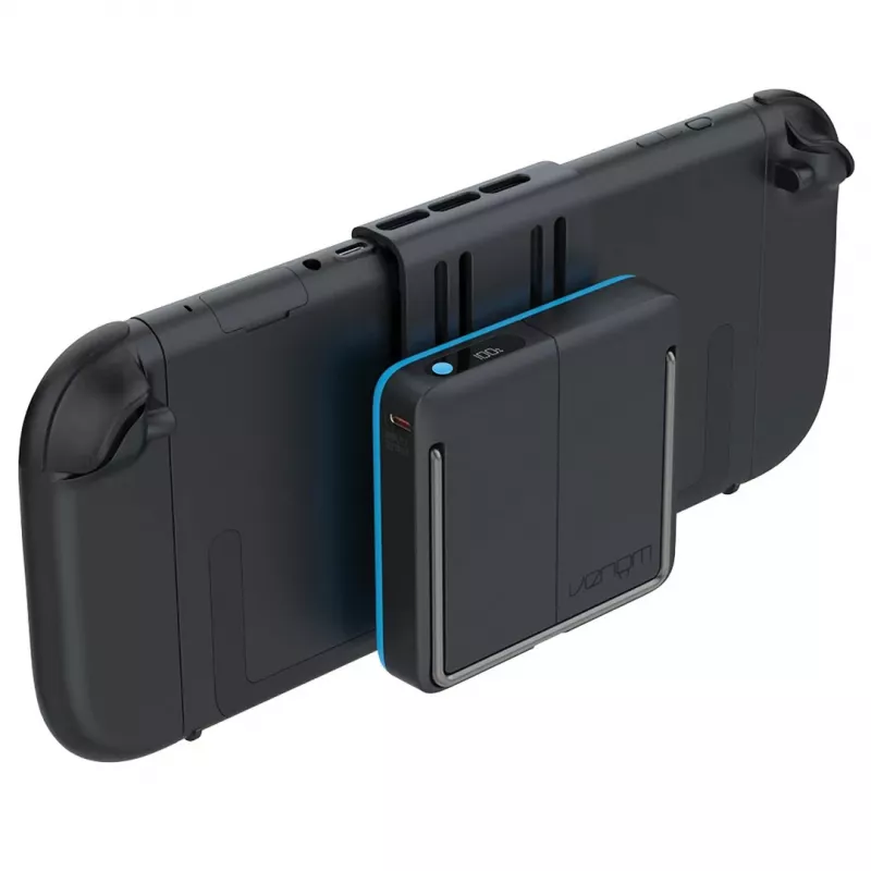 Venom Charging Case pre Nintendo Switch 2 - pevné puzdro s 10.000 mAh powerbankou, čierne