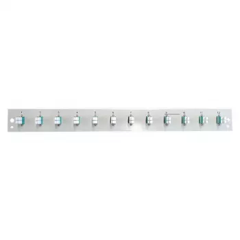 EFB Elektronik Zostavený predný panel s 12 x LC Duplex konektor OM3, čierny