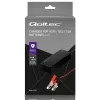 Qoltec 52665 Automatická nabíjačka batérií pre AGM GEL STD batérie, 24V 2A 48W, LED displej, 1,8m kábel