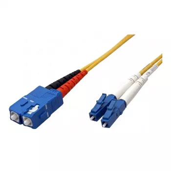 EFB Elektronik Duplex Jumper LC-SC OS2 Singlemode 9/125µm 5m LSZH žltý 2,0mm
