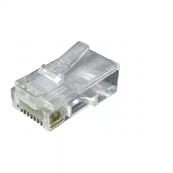 EFB-Elektronik RJ45 UTP modulárny konektor samec E-MO 8/8 SR, 100 ks, transparentný