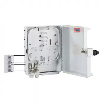EFB-ELEKTRONIK FTTH-BOX-OUT-1 FTTH IP65 rozvodná skriňa pre 32 vlákien, 16 adaptérov, vonkajšia