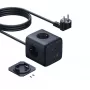 Baseus EnerFill FA11 67W kocková rozbočka, 3x zásuvky EU, 1x USB-C, 1x USB-A, 1,5 m, čierna
