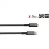 GoodConnections USB-C 2.0 (ST-ST) 3m prepojovací kábel textilný obal 240W antracit