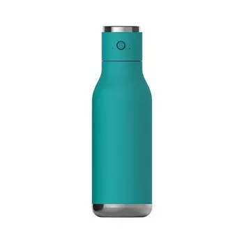 Asobu Wireless Beat izolovaná nerezová fľaša s Bluetooth reproduktorom, 500 ml, akvamarínová