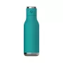 Asobu Wireless Beat izolovaná nerezová fľaša s Bluetooth reproduktorom, 500 ml, akvamarínová
