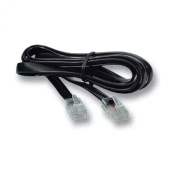 EFB Elektronik modulárny kábel čierny, 2 x RJ10 (4/4) konektor samec, 1:1, 0,3 m