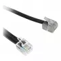 Synergy21 TAE-F na RJ11/RJ12 adaptérový kábel pre plochý telefón, 0,2 m, biely, Bulk