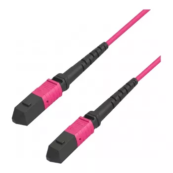 EFB-Elektronik MTP Female na MTP Female 12-vláknový OM4 multimódový patch kábel, LSZH, erikafialový, typ B, 3m