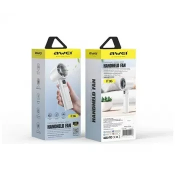 AWEI F36 mini ventilátor 2200mAh biely
