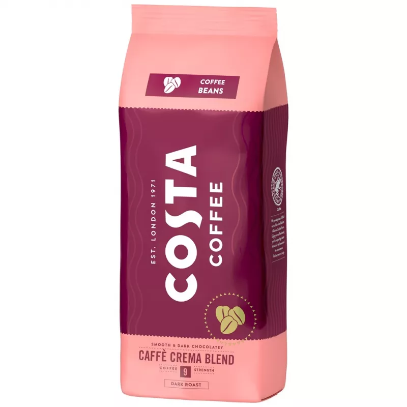 Costa Coffee Crema celé zrná káva 1kg