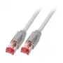 EFB-Elektronik RJ45 patch kábel Cat.6A S/FTP LSZH Dätwyler 7702 TM21 sivý 10m
