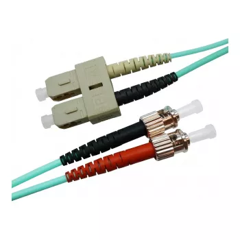 EFB Elektronik ECOFIBER Duplex patch kábel SC-ST OM3 0,5m LSZH 3mm aqua