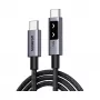 UGREEN Uno L509 100W USB-C na USB-C PD rýchlonabíjací kábel LED 2m čierny