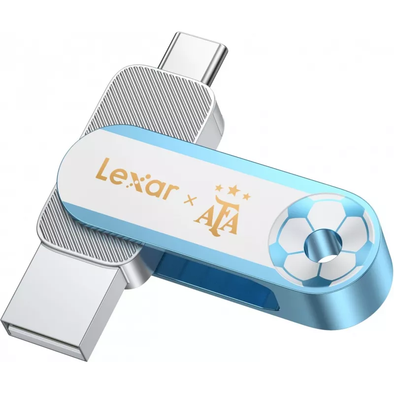 Lexar Dual D500 128GB USB-C/A 3.2 flash disk 400/360MB/s biely