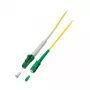 EFB simplexný prepojovací kábel LC/APC-SC/APC OS2 G657A2, 2 m, LSZH 2 mm, žltý (O2531.2)