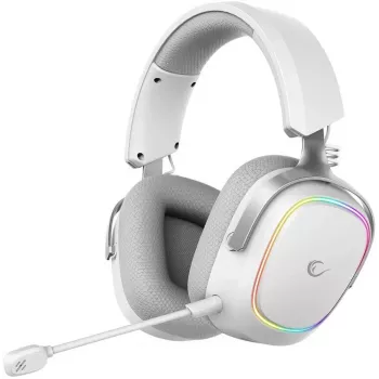 Rampage RETSU bezdrôtový over-ear headset BT 2.4G RGB biely