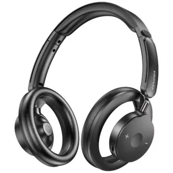 AWEI AT33 Bluetooth 6.0 bezdrôtové over-ear slúchadlá - čierne