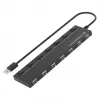 Conceptronic 7-port USB 2.0 hub s napájacím zdrojom - čierny (HUBBIES08BP)