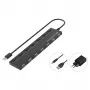 Conceptronic 7-port USB 2.0 hub s napájacím zdrojom - čierny (HUBBIES08BP)