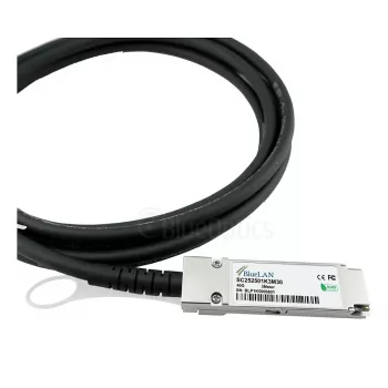 BlueOptics Networks 10313 kompatibilný BlueLAN DAC QSFP+ 40GBASE-CR4 pasívny Direct Attach kábel, 3m (10313-BL)