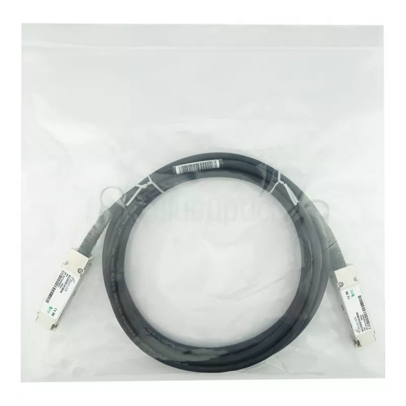BlueOptics Networks 10313 kompatibilný BlueLAN DAC QSFP+ 40GBASE-CR4 pasívny Direct Attach kábel, 3m (10313-BL)