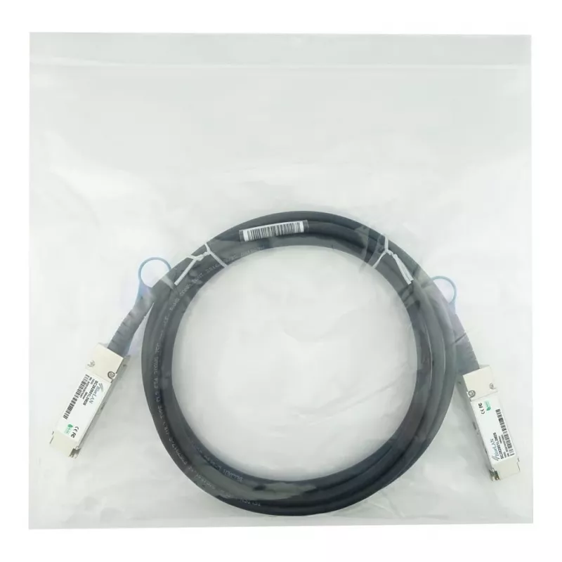 BLUELAN 10413-BL Kompatibilný Extreme Networks QSFP28 Direct Attach kábel, 100GBASE-CR4, Infiniband EDR, 26AWG, 3m