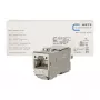 METZ CONNECT C6Amodul 180° RJ45 Keystone modul Cat.6A STP (balenie 12 ks) - metalický