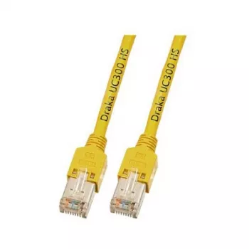 EFB-Elektronik RJ45 patch kábel Cat.5e SF/UTP LSZH Draka UC300 TM11 žltý 1,5m