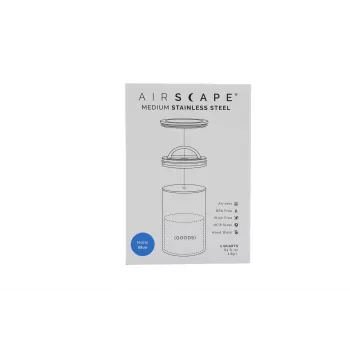 Airscape® nerezová aromatická nádoba Medium, matná modrá