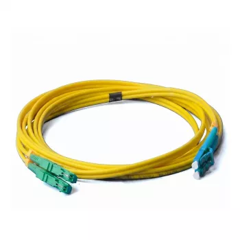 EFB Elektronik ECOFIBER duplexný prepojovací kábel LC-SC/APC OS2 G652D, 5 m, LSZH 2 mm, žltý (O0362.5)
