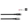 Good Connections USB 2.0 nabíjací a dátový kábel 100W s digitálnym displejom USB-C na USB-C 1m čierny