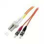 EFB-Elektronik duplex patch kábel LC-ST OM2 1m LSZH 2mm oranžový