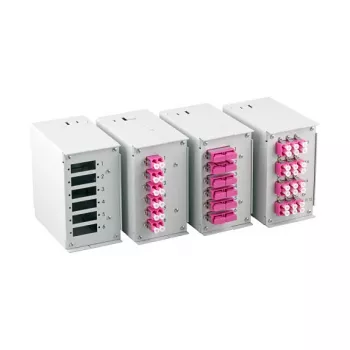 EFB-Elektronik predný panel pre 6 x SC-simplex, LC-duplex, E2000 so skrutkovými otvormi 1,7 mm