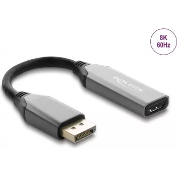 Delock aktívny DisplayPort 1.4 na HDMI adaptér 8K s funkciou HDR