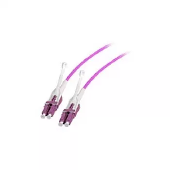 EFB Elektronik duplexný jumper LC-LC OM4 0,5m s Push/Pull-Tab, vymeniteľná polarita