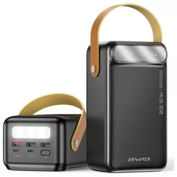 AWEI PowerBank P101K 60000mAh 22,5W čierny