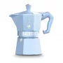 Bialetti MOKA EXCLUSIVE 3-šálkový espreso kávovar na plynový sporák svetlomodrý (9061)
