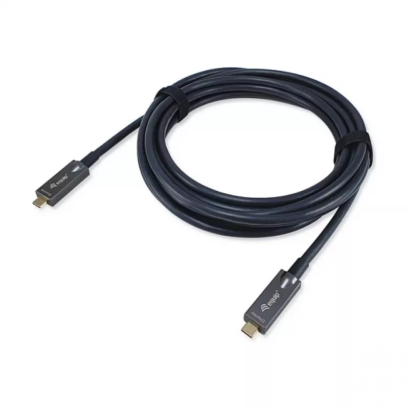 Equip USB-C 3.2 na USB-C Active Optical Cable (AOC) 8K 60W PD 10m čierny