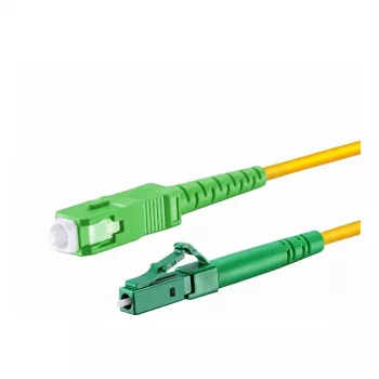 EFB-Elektronik simplex LWL patch kábel LC/APC na SC OS2 G.657.A2 1m 3,0mm žltý 9/125µm