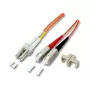 EFB-Elektronik sklolaminátový patch kábel LC-SC OM2 1m LSZH oranžový