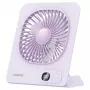 USAMS ZB363 magnetický stolný ventilátor fialový